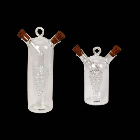 Glass Oil/ Vinegar Bottle 4"H (2n1)